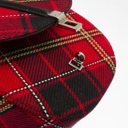 Womens Red Tartan Special Sofia Saddle Crossbody Bag 54499 by Vivienne Westwood from Hurleys