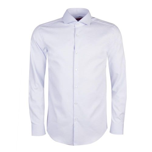 Mens Light Blue Kason Slim Fit Spread Collar L/s Shirt 25486 by HUGO from Hurleys
