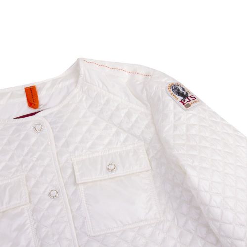 Girls Off White Delice Quilted Jacket 89992 by Parajumpers from Hurleys