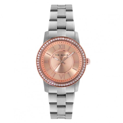 Womens Rose Gold Dial Silver Bracelet Strap Watch 67341 by Ted Baker from Hurleys