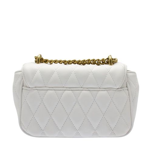 Womens White Quilted Stud Crossbody Bag 83621 by Versace Jeans Couture from Hurleys