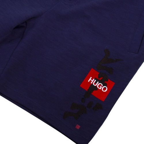 Mens Dark Blue Dilson Sweat Shorts 88500 by HUGO from Hurleys