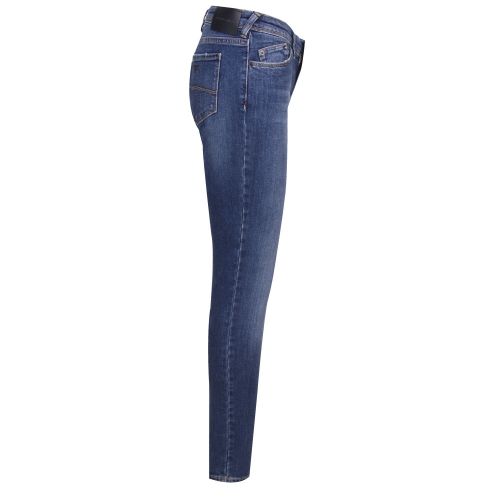 Womens Dark Blue J28 Mid Rise Skinny Fit Jeans 37165 by Emporio Armani from Hurleys