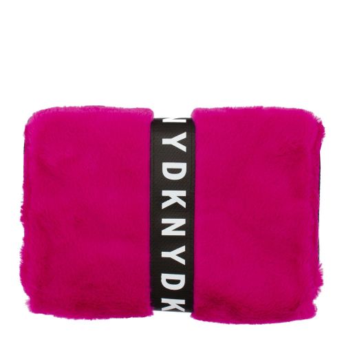 Girls Hot Pink Faux Fur Crossbody Bag 75649 by DKNY from Hurleys