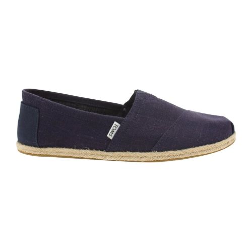 Mens Blue Linen Rope Sole Espadrille 8620 by Toms from Hurleys