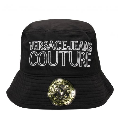 Mens Black/White Logo Bucket Hat 84743 by Versace Jeans Couture from Hurleys