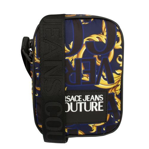 Mens Dark Blue Baroque Logo Crossbody Bag 51179 by Versace Jeans Couture from Hurleys