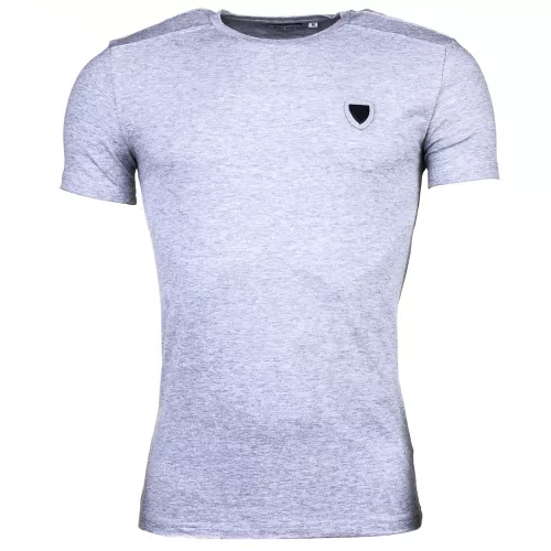 Mens Medium Grey Melange Silver Label Shield S/s Tee Shirt 65178 by Antony Morato from Hurleys