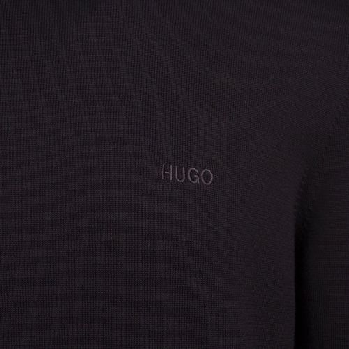 Mens Black San Raffael Knitted Jumper 76514 by HUGO from Hurleys