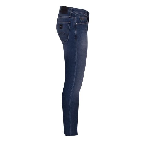 Mens Light Blue J14 Skinny Fit Fleece Jeans 91899 by Armani Exchange from Hurleys