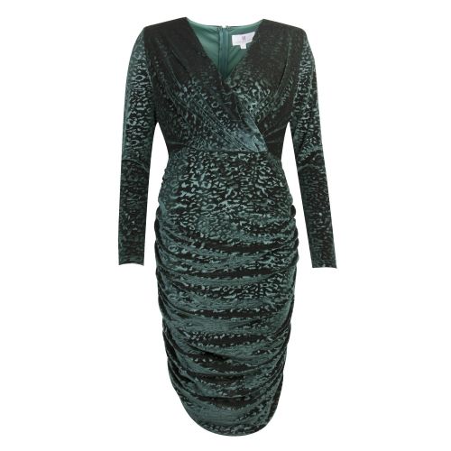 Womens Emerald Enzo Ruched Dress 30931 by Forever Unique from Hurleys