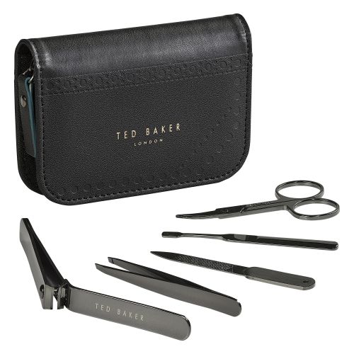 Mens Black Brogue Manicure Set 33968 by Ted Baker from Hurleys