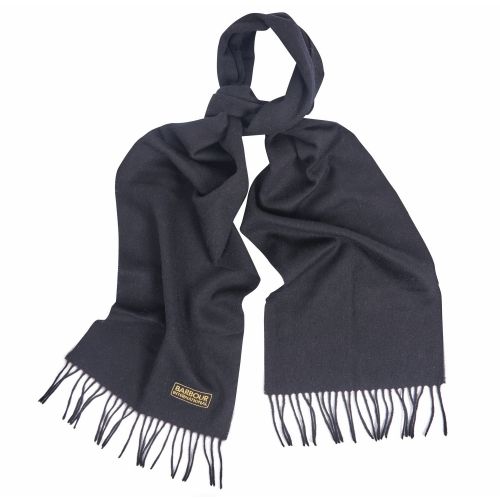 Womens Black Lambswool Scarf 31463 by Barbour International from Hurleys