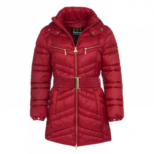 Womens Rhubarb Cross Hooded Quilted Coat 51327 by Barbour International from Hurleys