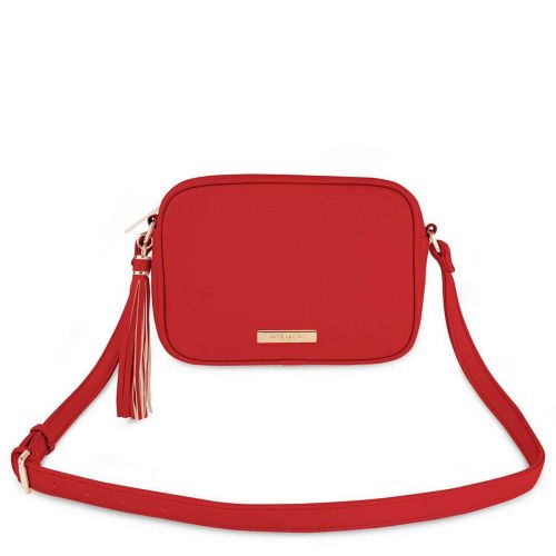 Womens Red Sophia Tassel Crossbody Bag 80380 by Katie Loxton from Hurleys