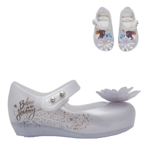 Girls Iridescent Mini Disney Frozen Ultragirl Shoes (4-9) 53329 by Mini Melissa from Hurleys