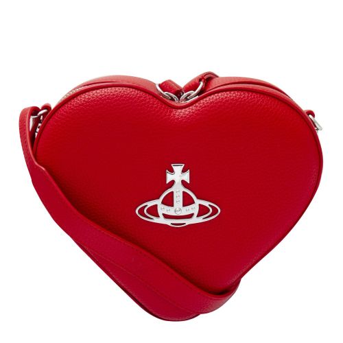 Womens Red Johanna Vegan Heart Crossbody Bag 75994 by Vivienne Westwood from Hurleys