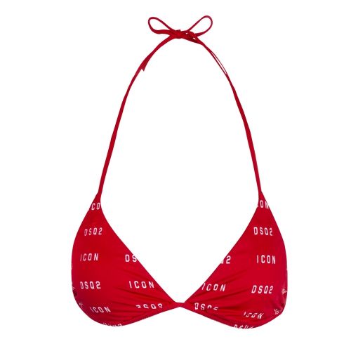 Womens Red Icon Triangle Bikini Top 58933 by Dsquared2 from Hurleys