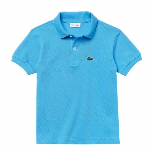 Boys Light Blue Classic Pique S/s Polo Shirt 59357 by Lacoste from Hurleys