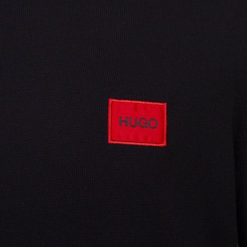 Mens Black San Raffael-L Crew Knitted Jumper 95459 by HUGO from Hurleys