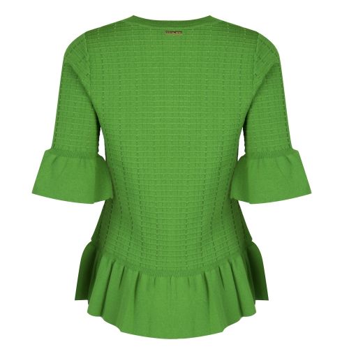 Womens True Green Textured Flared Sleeve Knit Top 27472 by Michael Kors from Hurleys
