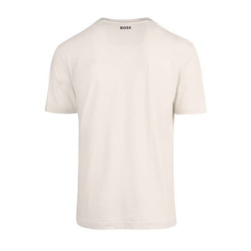 Mens Open White Tee 1 Bold Logo S/s T Shirt 111628 by BOSS from Hurleys
