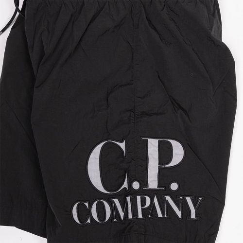 Boys Black Chrome-R Logo Swim Shorts 104904 by C.P. Company Undersixteen from Hurleys