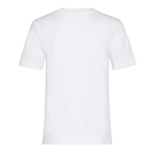 Womens Bright White Multi Logo Straight S/s T Shirt 42926 by Calvin Klein from Hurleys