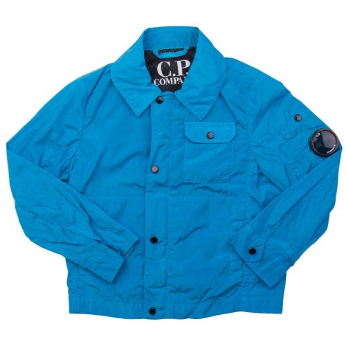 Boys Blue Portal Logo Jacket 6295 by C.P. Company Undersixteen from Hurleys