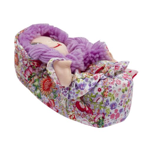 Girls Lilac Hair Doll Slippers (24-34) 80744 by Lelli Kelly from Hurleys