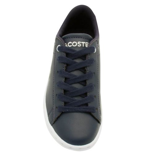 Child Navy Carnaby Evo Trainers (1-13) 24023 by Lacoste from Hurleys