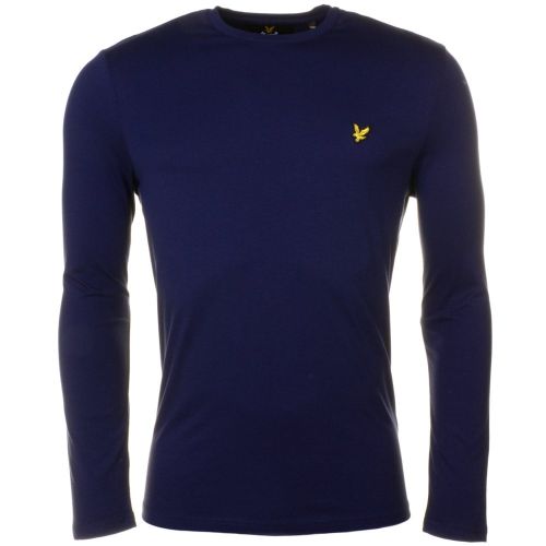 Mens Navy Crew L/s Tee Shirt 64966 by Lyle and Scott from Hurleys