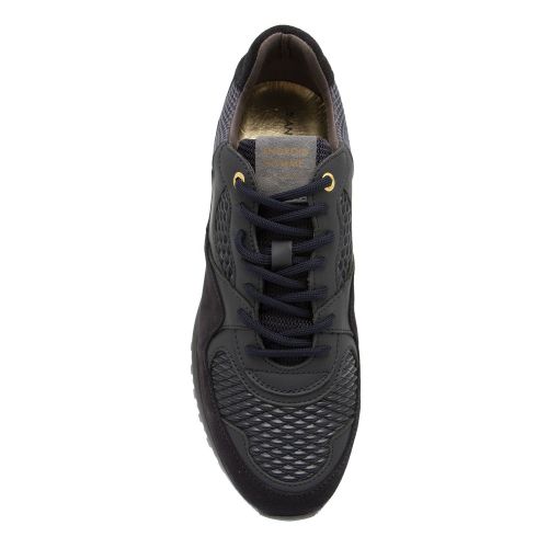 Mens Navy Grey Gloss Woven Santa Monica Trainers 75906 by Android Homme from Hurleys