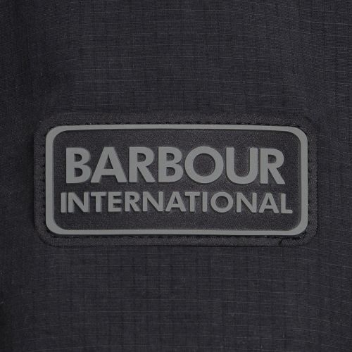Mens Black Slipstream Overshirt 93967 by Barbour International from Hurleys