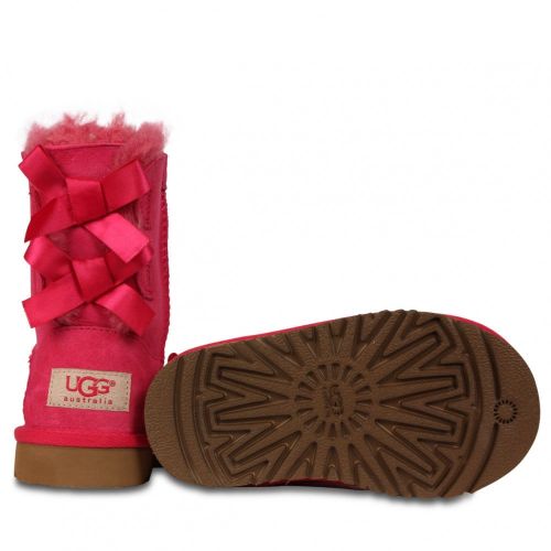 Kids Cerise Bailey Bow Boots (12-3) 27350 by UGG from Hurleys