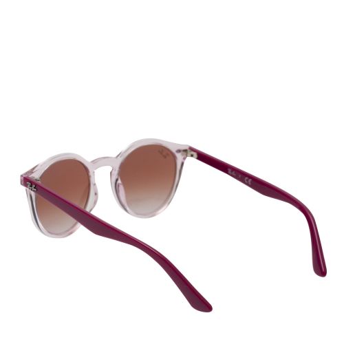 Girls Transparent Pink RJ9064s Round Sunglasses 59999 by Ray-Ban from Hurleys