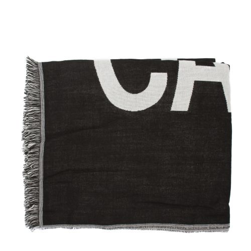 Womens Black Beauty Large Logo Wrap Scarf 49862 by Calvin Klein from Hurleys