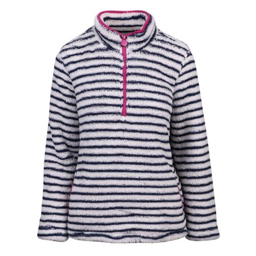Womens Cream and Navy Stripe Polly Soft Lounge Sweat Top 100800 by Joules from Hurleys