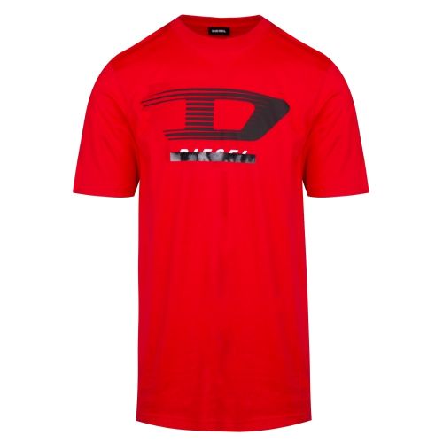 Mens Red T-Just-Y4 S/s T Shirt 40481 by Diesel from Hurleys