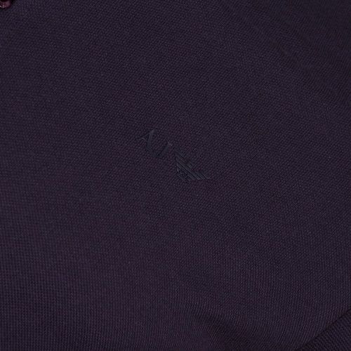 Mens Navy Chest Logo Slim Fit L/s Polo Shirt 69617 by Armani Jeans from Hurleys