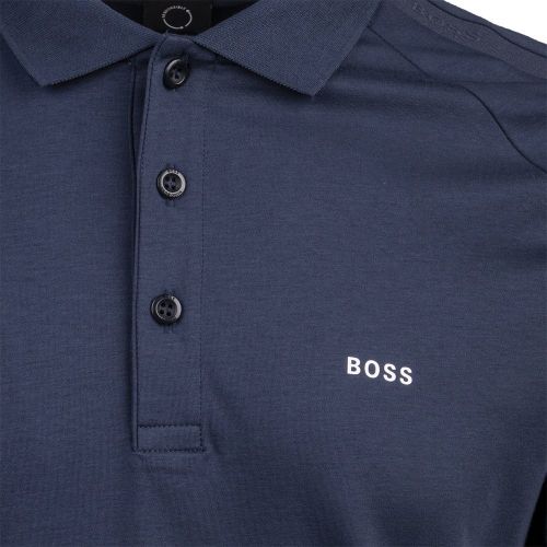 Athleisure Mens Navy Paule 2 Slim Fit S/s Polo Shirt 99981 by BOSS from Hurleys
