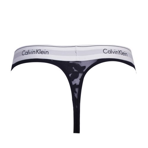 Womens Navy Shoreline Floral Burnout Thong 39084 by Calvin Klein from Hurleys