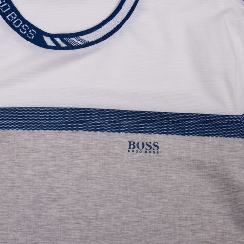 Athleisure Mens Blue Tee 8 Colourblock S/s T Shirt 57040 by BOSS from Hurleys