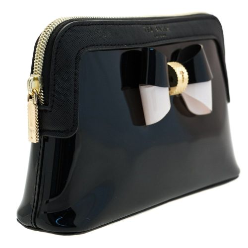Womens Black Rosamm Colour Block Bow Make Up Bag 63111 by Ted Baker from Hurleys