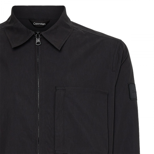 Mens Black Light Pocket Zip Overshirt 94846 by Calvin Klein from Hurleys