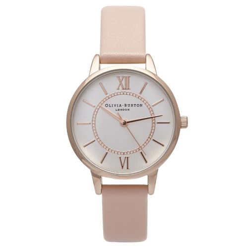 Womens Mix Rose, Silver & Dusty Pink Wonderland Watch 16638 by Olivia Burton from Hurleys