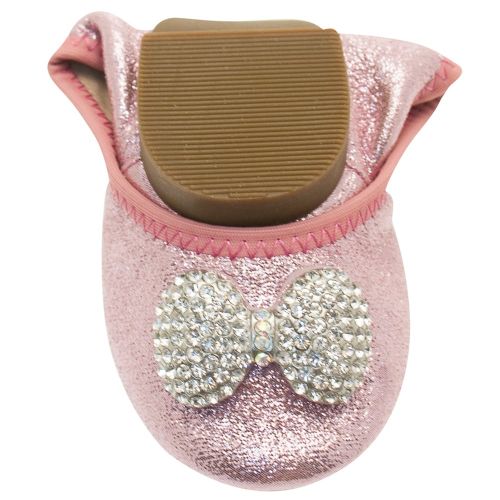 Girls Pink Magiche Bow Shoes (24-35) 9210 by Lelli Kelly from Hurleys