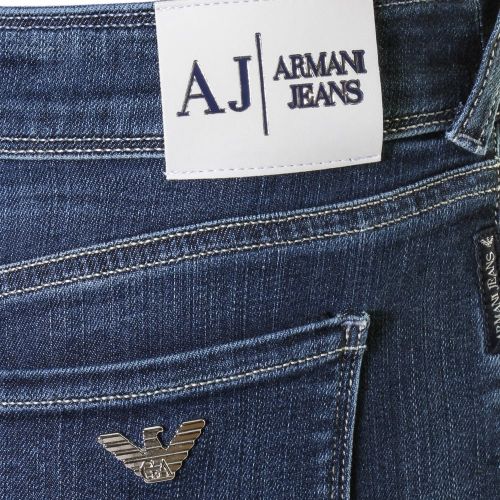 Womens Blue Wash J20 High Rise Skinny Fit Jeans 27180 by Armani Jeans from Hurleys