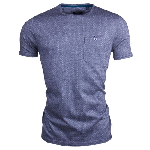 Mens Navy Vue Jacquard S/s T Shirt 14166 by Ted Baker from Hurleys