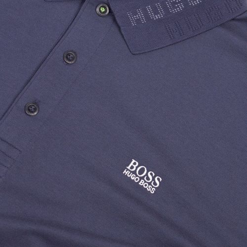 Athleisure Mens Big & Tall Navy B-Paule Slim Fit S/s Polo Shirt 44693 by BOSS from Hurleys